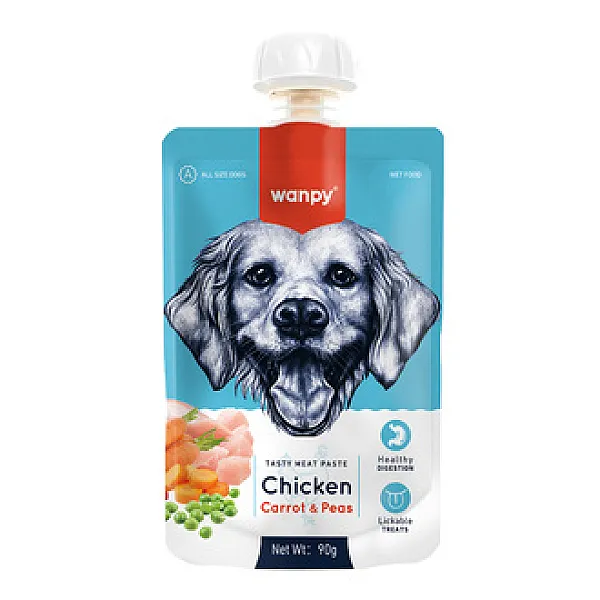 Wanpy Taze Tavuklu Havuçlu Köpek Maması 90 g
