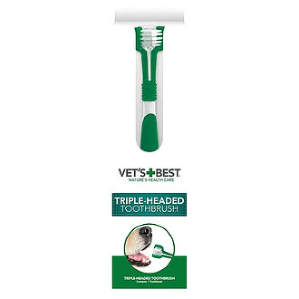 Vet's Best Köpekler İçin Üç Başlı Diş Fırçası - 280 g