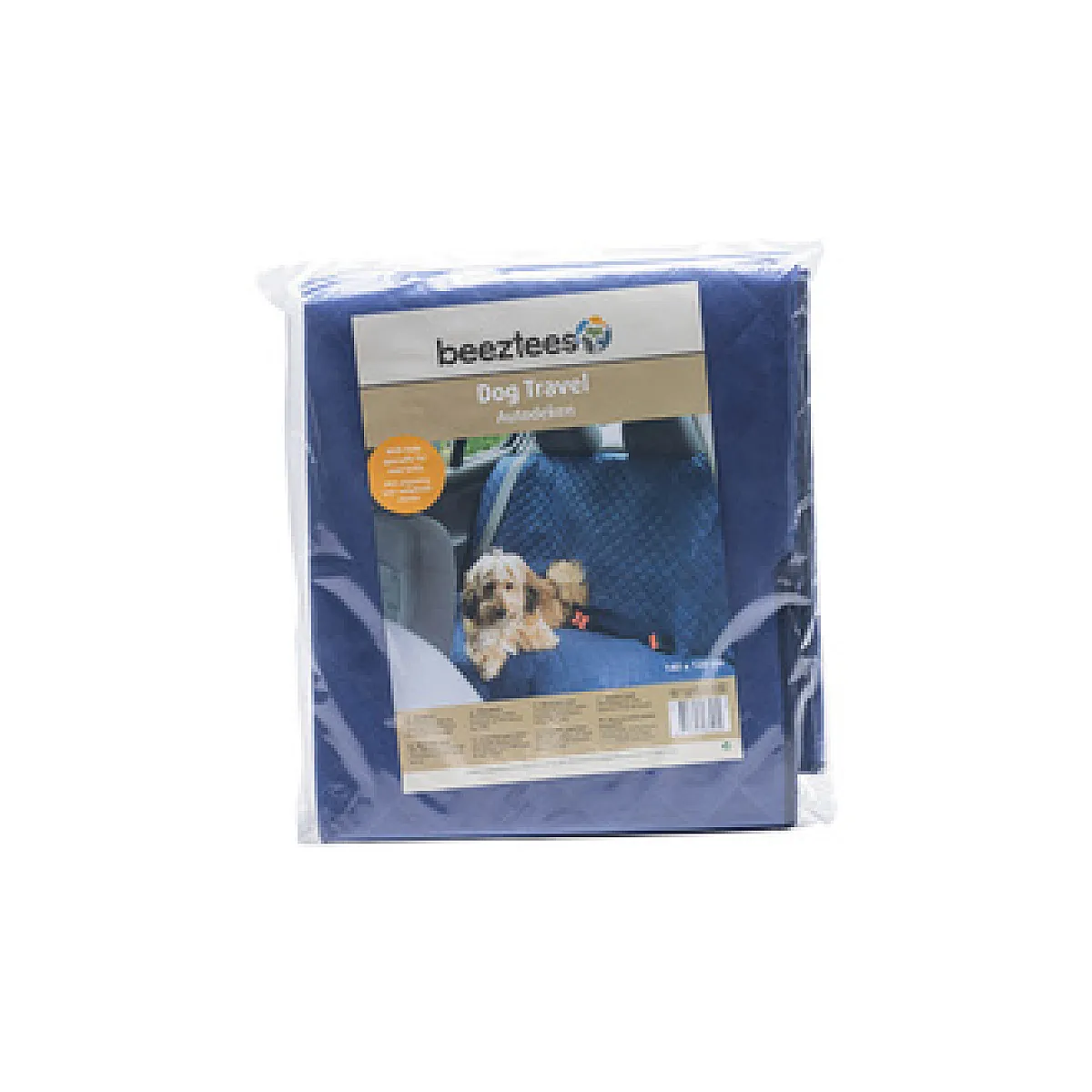 Beeztees Köpek Arka Koltuk Örtüsü Yıkama Mavi 140x120 cm