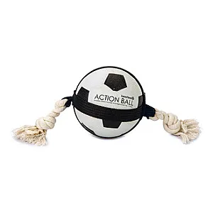 Beeztees Köpek Oyuncağı İpli Futbol Topu 12.5cm - 1
