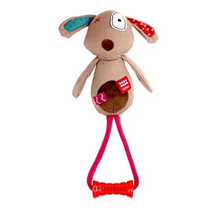 GIGWI Plush Friendz Köpek Dis Kasıyıcılı Oyuncak, 10 cm