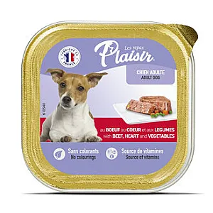 Plaisir Köpek Yaş Maması Sığır Etli ve Sebzeli 150g