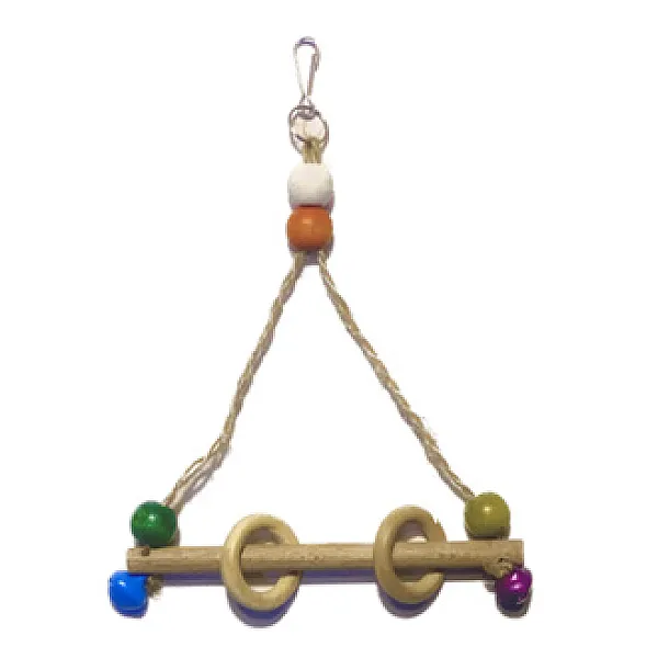 KFG Ahşap Halkalı Kuş Salıncağı