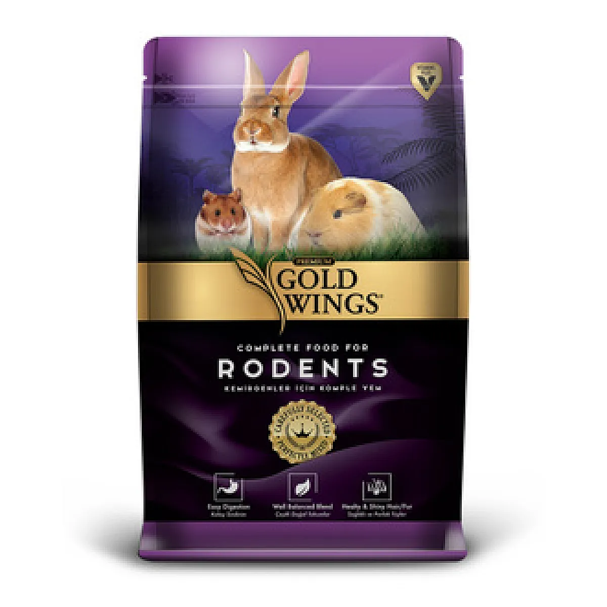 Gold Wings Premium Kemirgen Yemi 1 kg