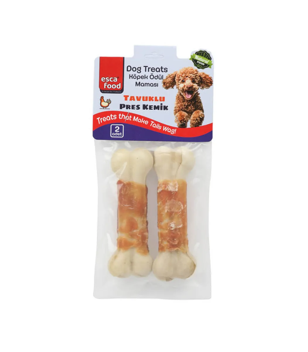 Esca Food Tavuklu Preslenmiş Kemik Köpek Ödülü 125g