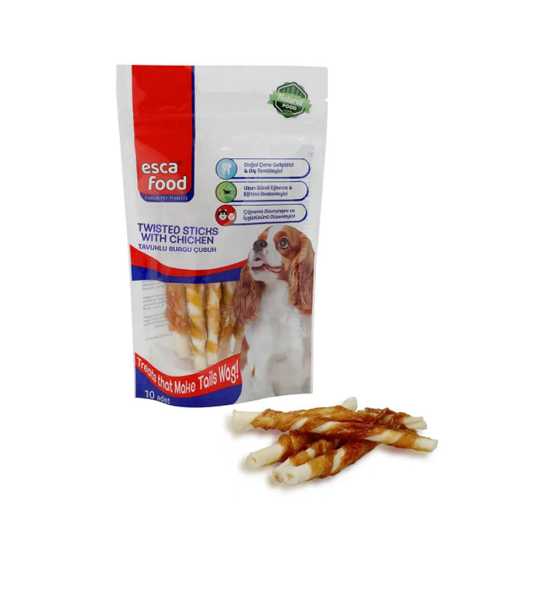 Esca Food Tavuklu Burgu Kemik Köpek Ödülü 10'lu 70 gr