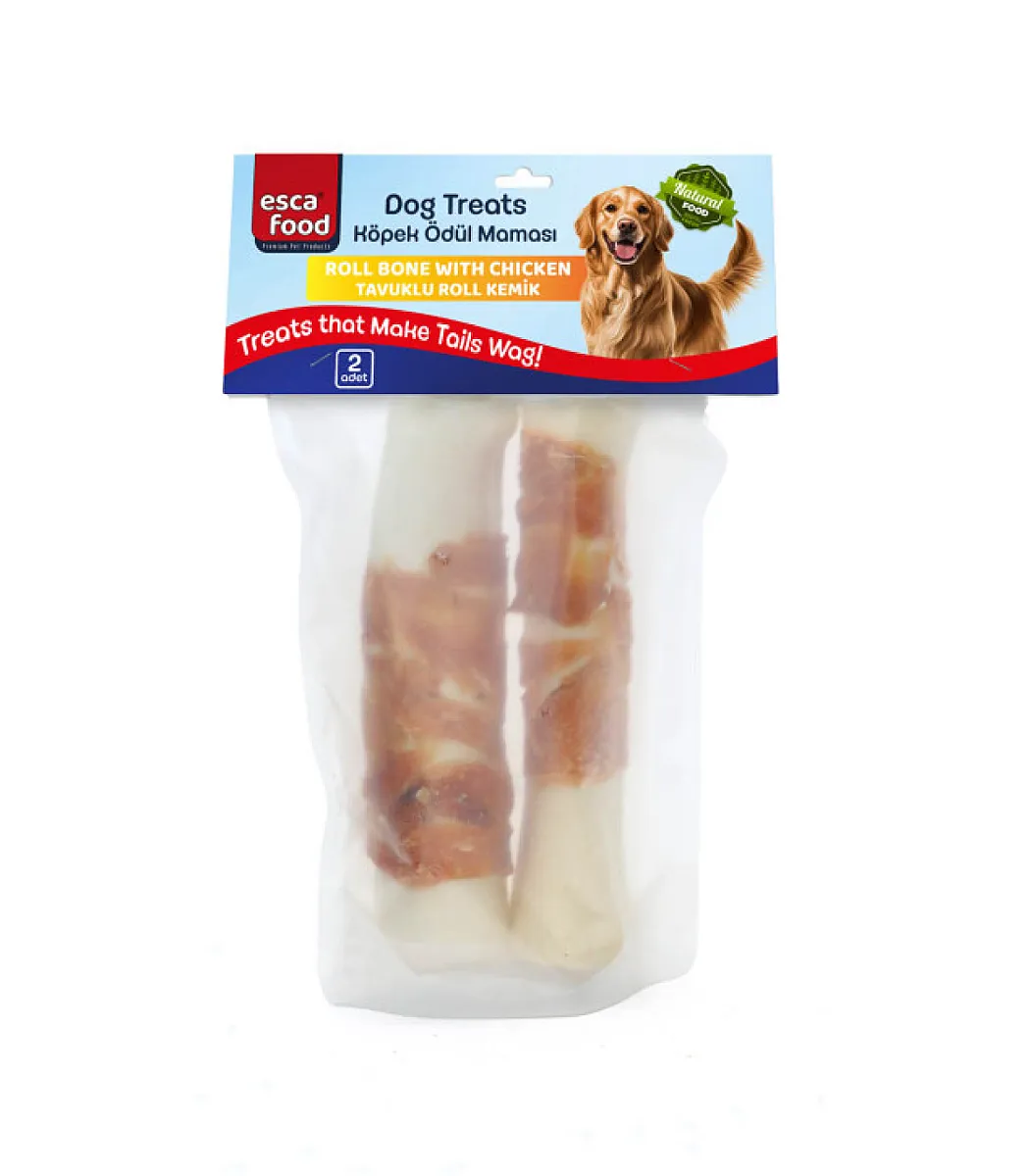 Esca Food Tavuklu Kemikli Köpek Maması 110 gr 2'li