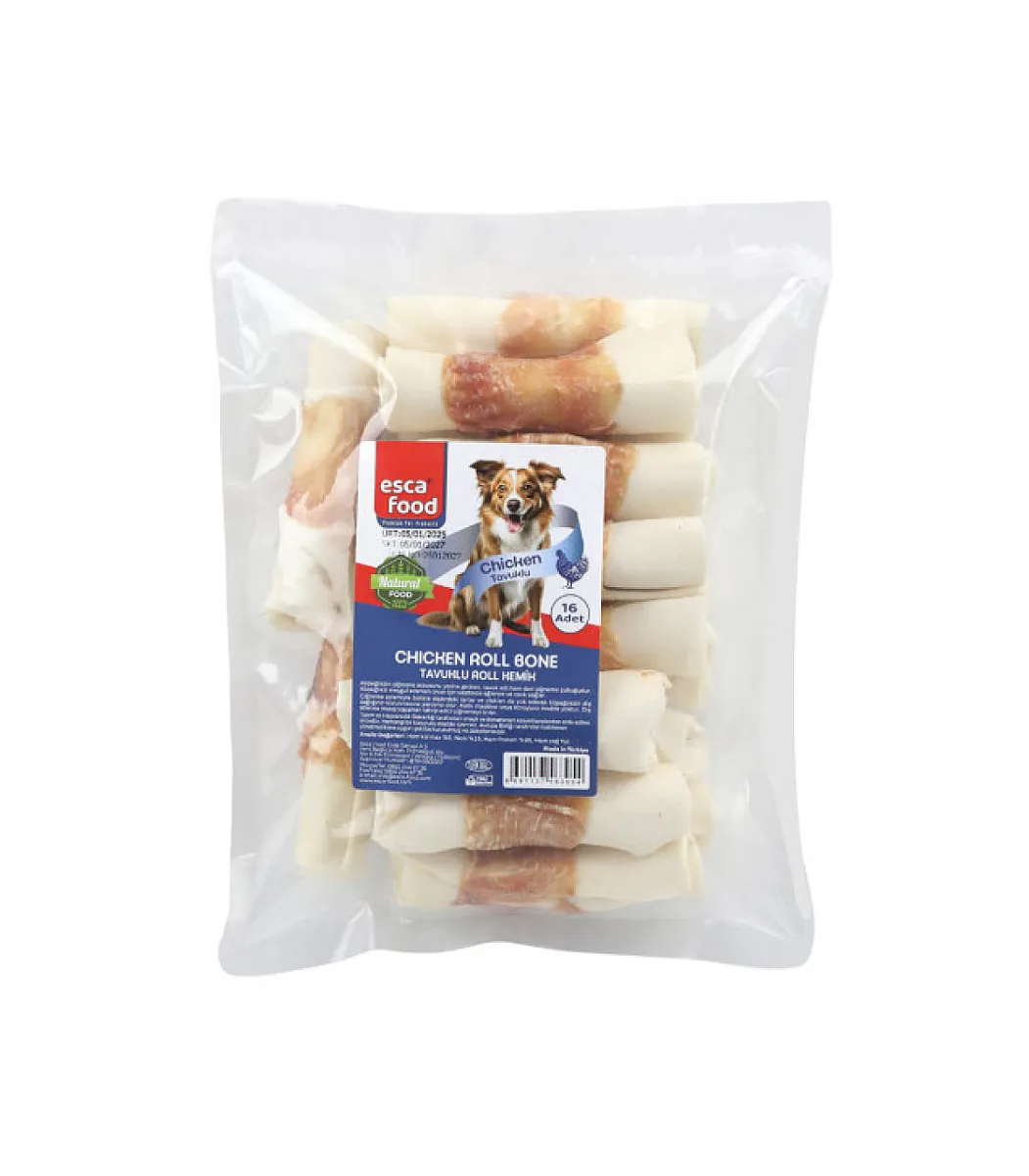Esca Food Tavuklu Kemik Köpek Maması 400 gr 16'lı