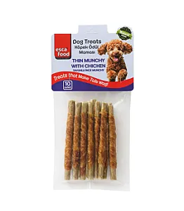 Esca Food Tavuklu İnce Munchy Çubuk 12 cm - 10'lu (75 gr) - 1