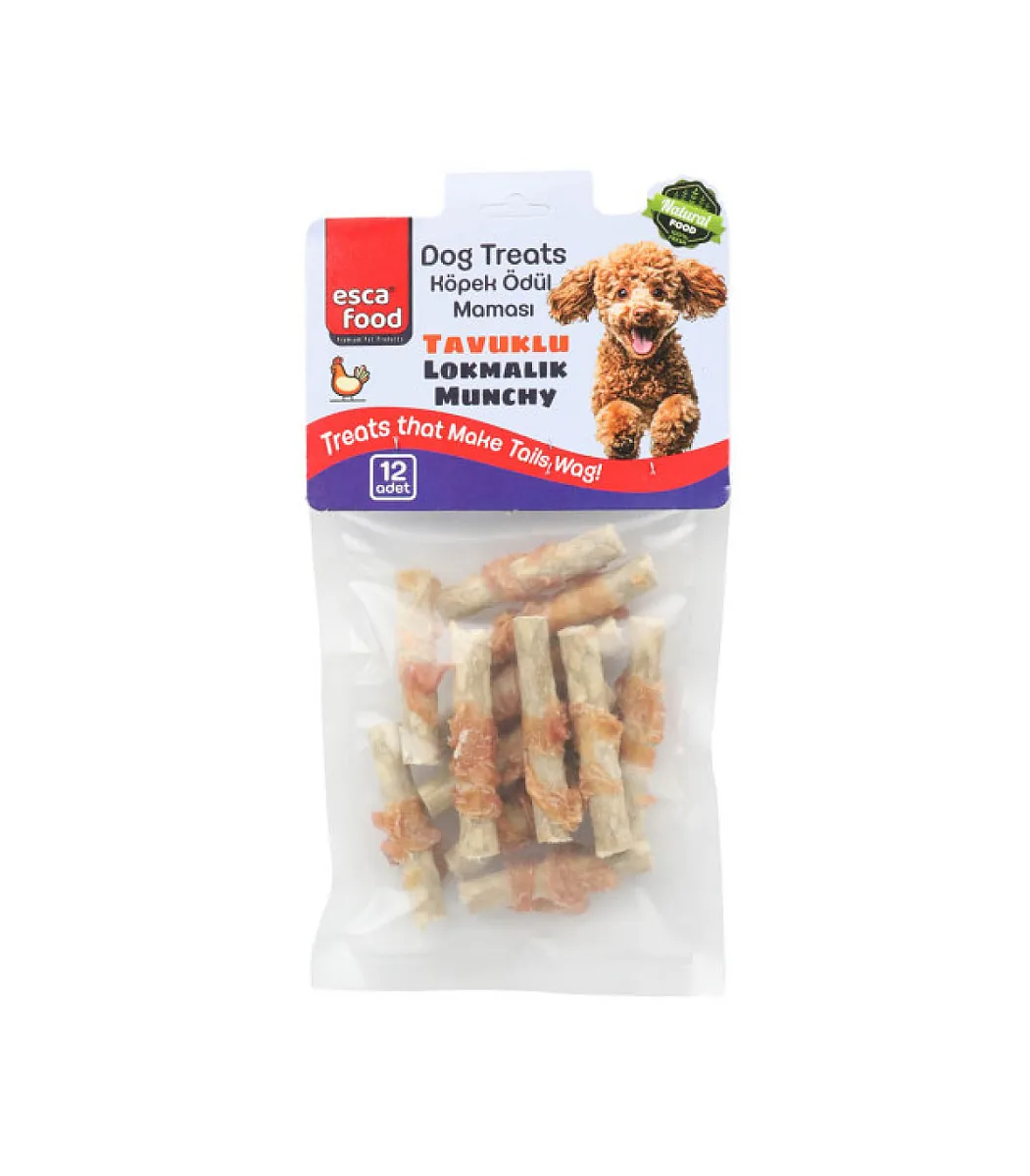 Esca Food Köpek Lokması - Tavuklu 6 cm 12'li