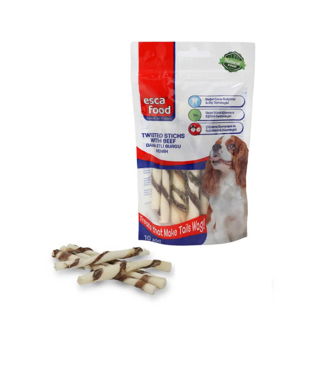 Esca Food Dana Etli Kemik Köpek Ödülü 10'lu 12 cm