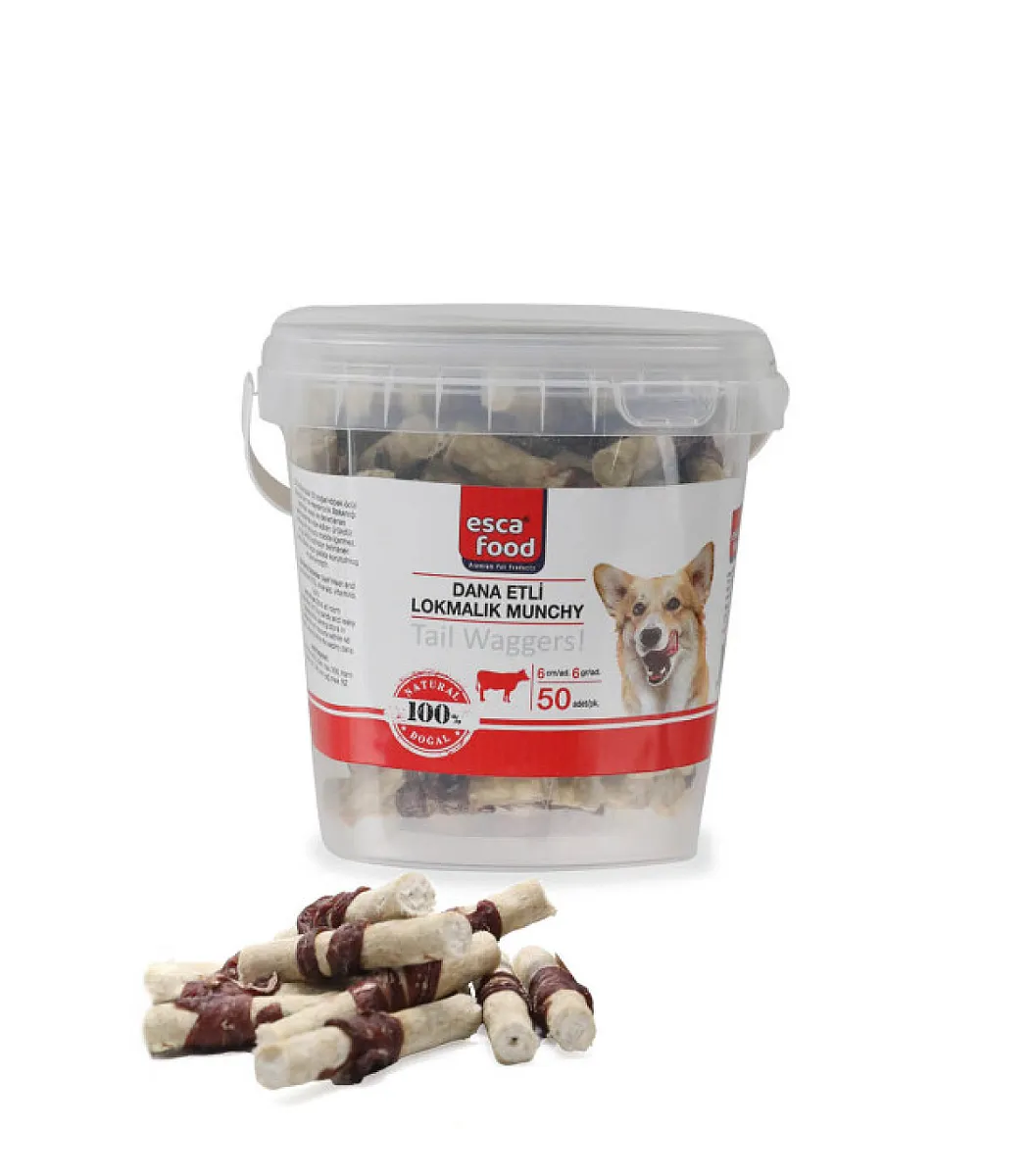 Esca Food Köpek Maması Lokmalık Crunchy 6 cm 6 gr 50'li