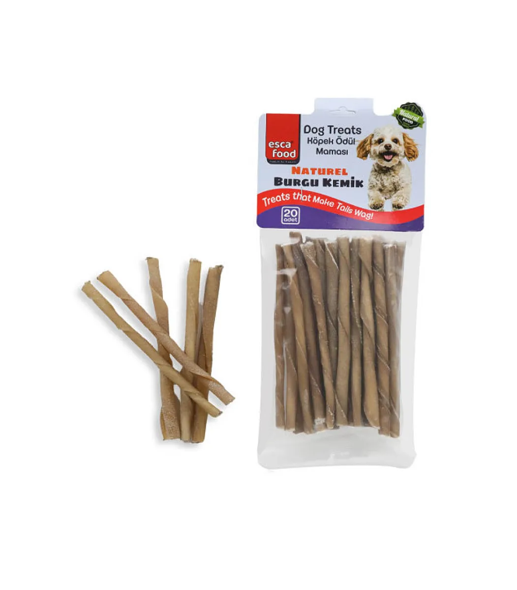 Esca Food Naturel Burgu Kemik Köpek Ödülü 20'li 100 gr