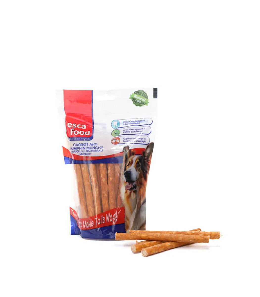 Esca Food Köpek Çubuğu Balkabak ve Havuçlu 12 cm 8 gr 40'lı