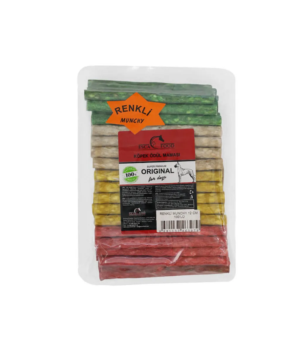 Esca Food Crunchy Renkli Köpek Maması 100 gr