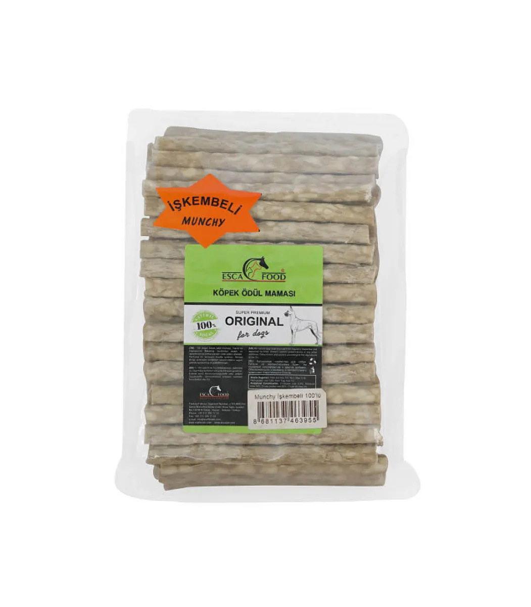 Esca Food Köpek Çubuğu Şekil Köpek Maması 12 cm 8 g 100'lü