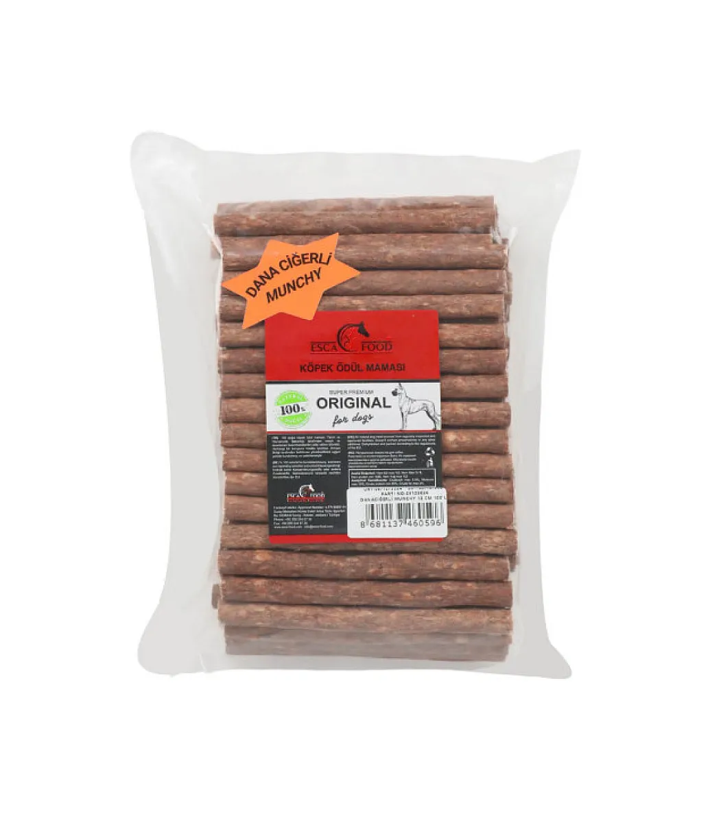 Esca Food Dana Ciğerli Köpek Çubuğu 100'lü 12 cm