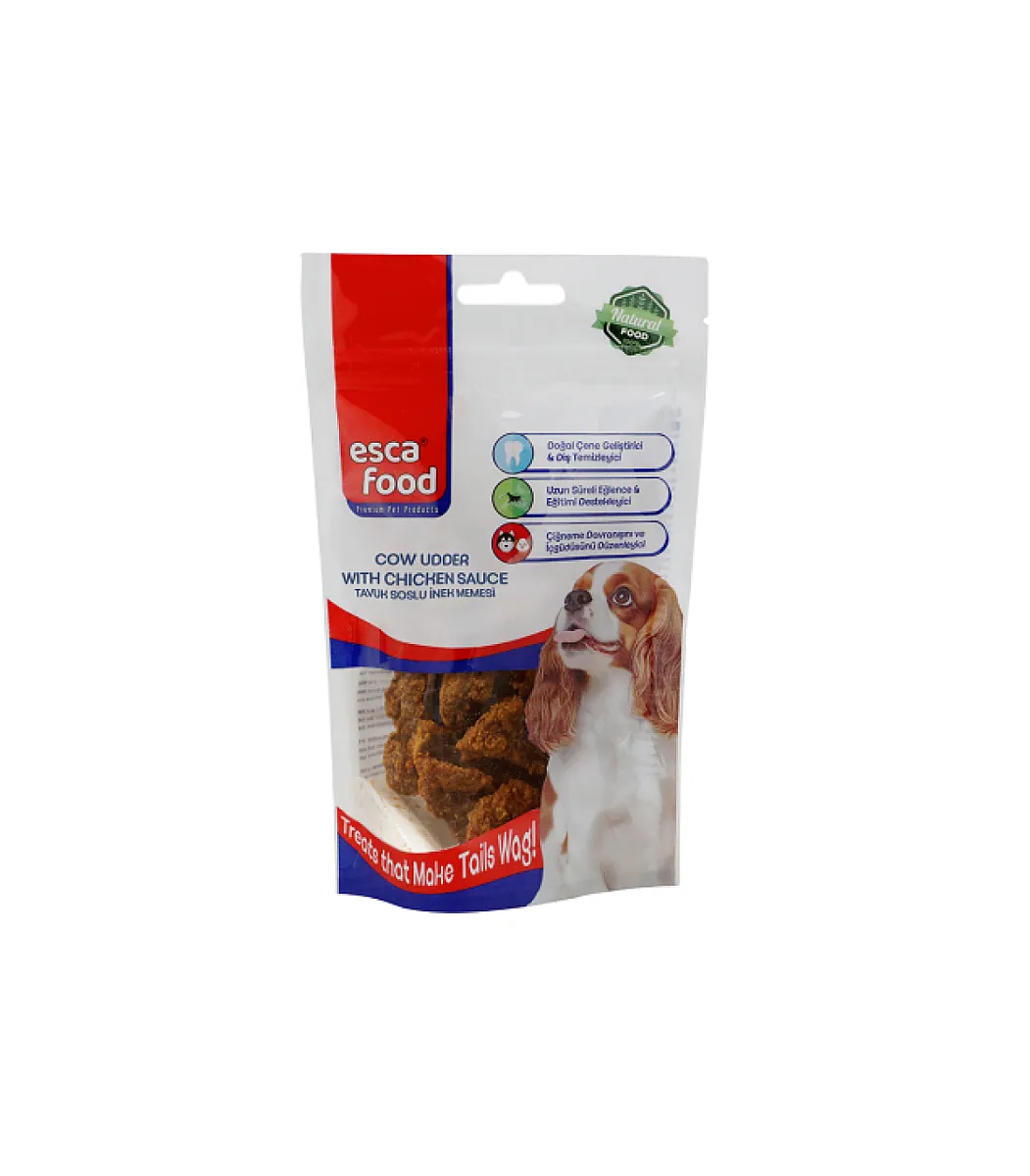 Esca Food Köpek Maması Tavuk Soslu İnek Memesi 80 gr