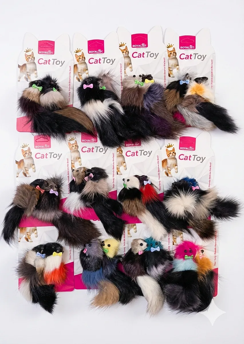 ROYALIST Ekose Desenli Kedi Oyuncağı