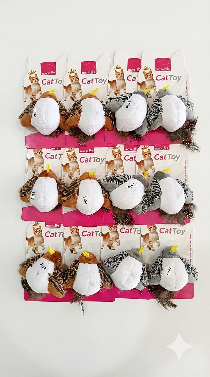 ROYALIST Desenli Kedi Oyuncak Fare