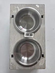 ROYALIST Ahşap Köpek Mama Kabı - İkili 03652 - 1