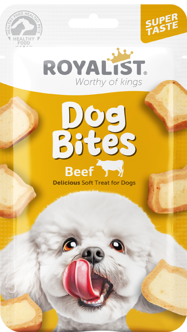 ROYALIST Köpek Yumuşak Bites Biftekli Köpek Maması 35 gr