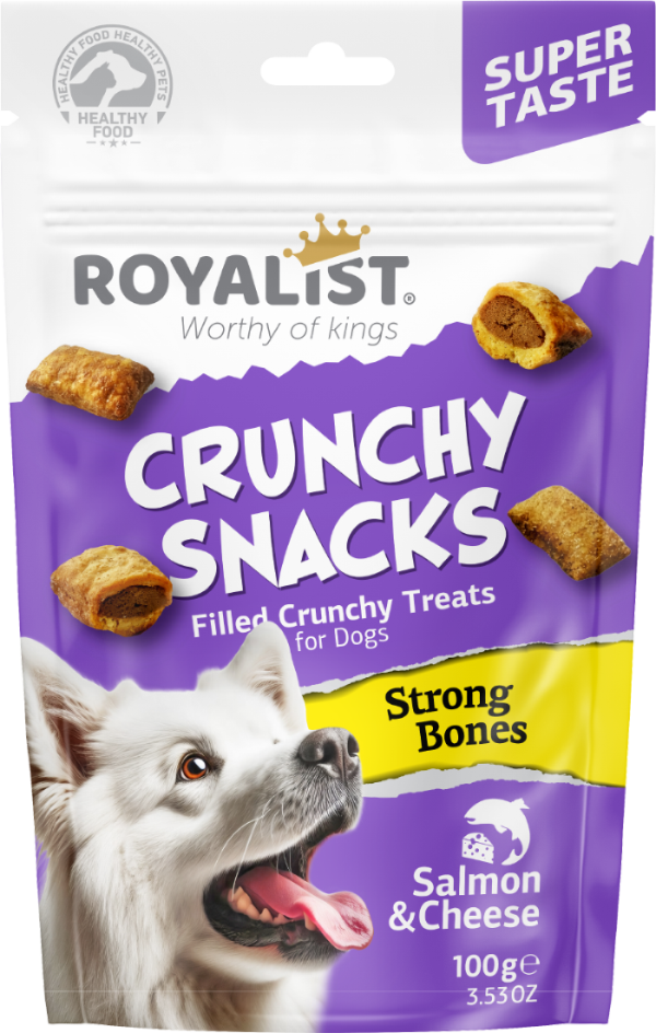 ROYALIST Köpek Crunchy Çubuklar Somon & Peynir 100 gr