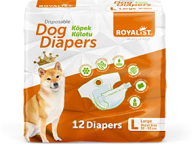 ROYALIST köpek hijyenik külotu Large 12'li paket