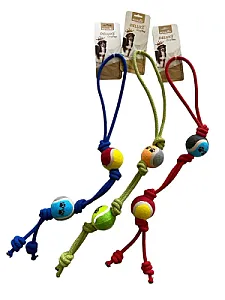 Royalist Deluxe Üç Düğümlü İki Toplu Köpek Diş İpi Oyuncak - SMT 165 (74 cm)