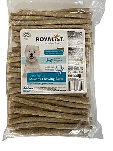 ROYALIST Köpek Kemik Ödülü, 5" (13 cm), 100 Adet