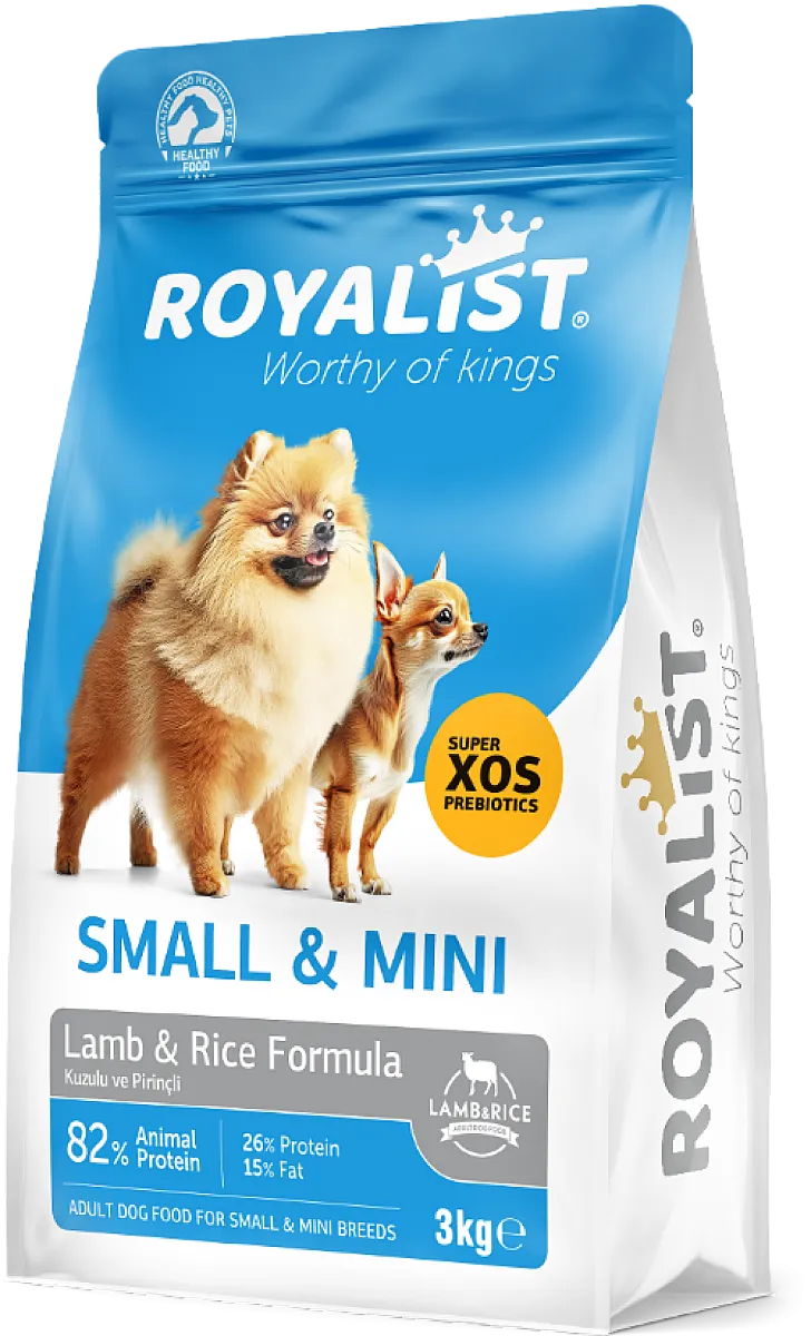ROYALIST Köpek Maması - Küçük Irk Yetişkin Kuzu ve Pirinçli 3 kg