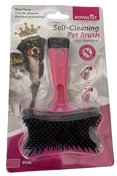 ROYALIST Pembe Basmalı Köpek Tarağı