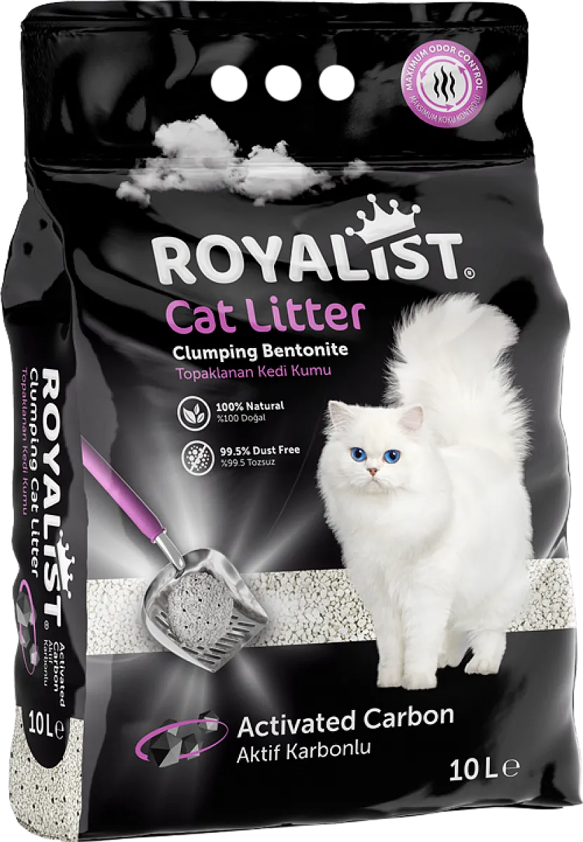 ROYALIST Aktif Karbonlu Kedi Kumu 10 Lt