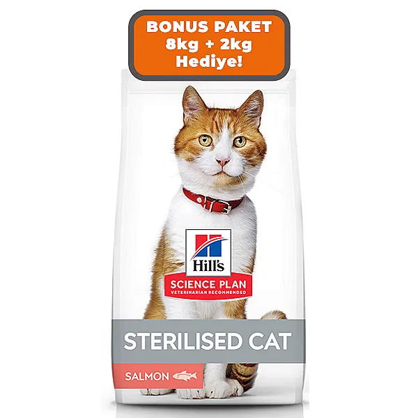 Hill's Somonlu Kısırlaştırılmış Yetişkin Kedi Maması 8 kg