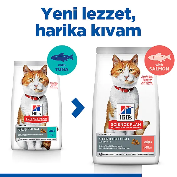 Hill's Science Plan Somonlu Kısırlaştırılmış Yetişkin Kedi Maması 3 kg