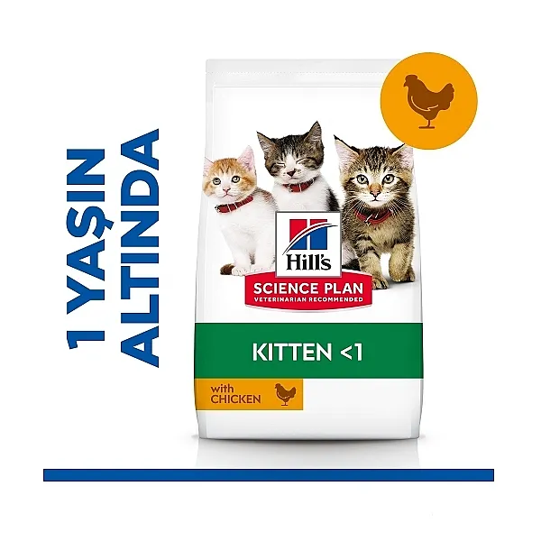 Hill's Science Plan Kedi Maması - Tavuklu Yavru Kedi Maması 3kg