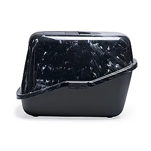 Beeztees Kapalı Koku Filtreli Kedi Tuvaleti 56x39x39cm (Siyah) - 2