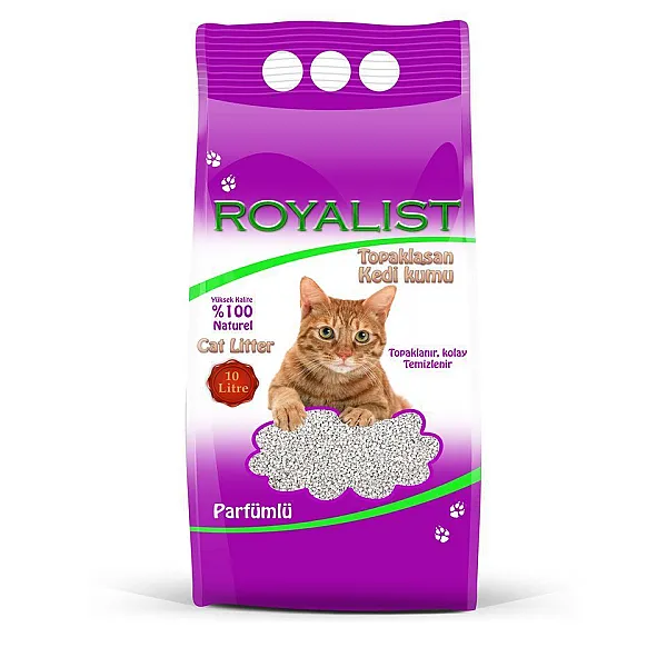 ROYALIST Parfümlü Bentonit Kedi Kumu 10 Lt