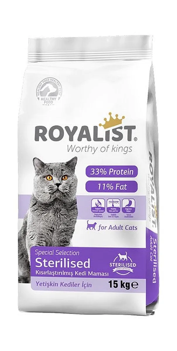ROYALIST Kısırlaştırılmış Kedi Maması 15 kg
