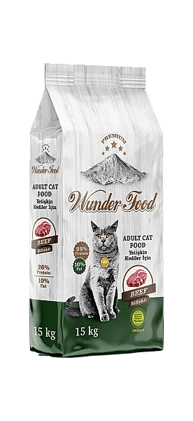 Wunder Food Kedi Maması Biftekli 15 kg