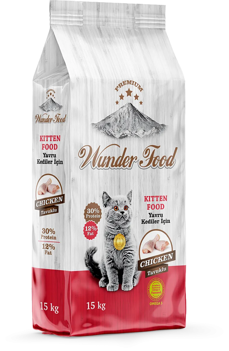Wunder Food Kedi Maması Tavuklu Yavru 15kg
