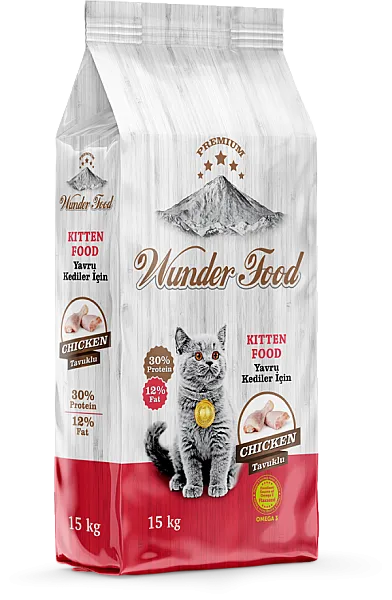 Wunder Food Kedi Maması Tavuklu Yavru 15kg