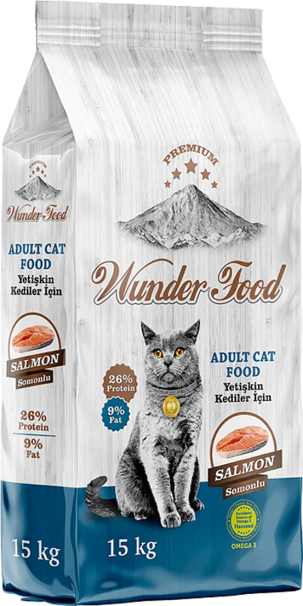 Wunder Food Kedi Maması Somonlu 15 kg