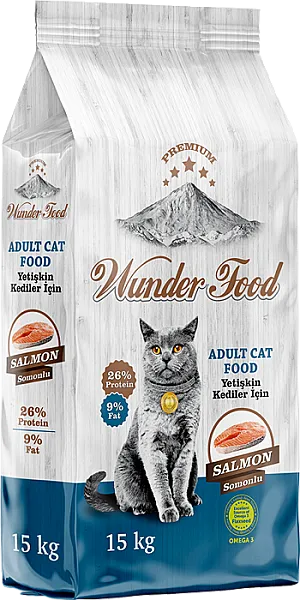 Wunder Food Kedi Maması Somonlu 15 kg