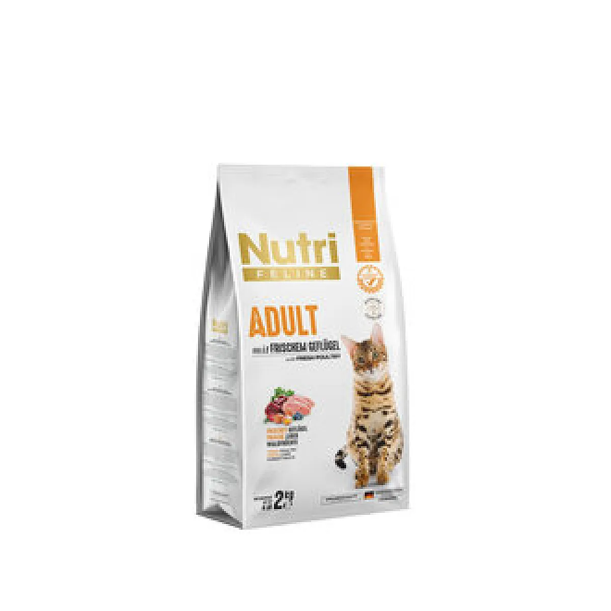 Nutri Canin Taze Tavuklu Yetişkin Kedi Maması 2 kg