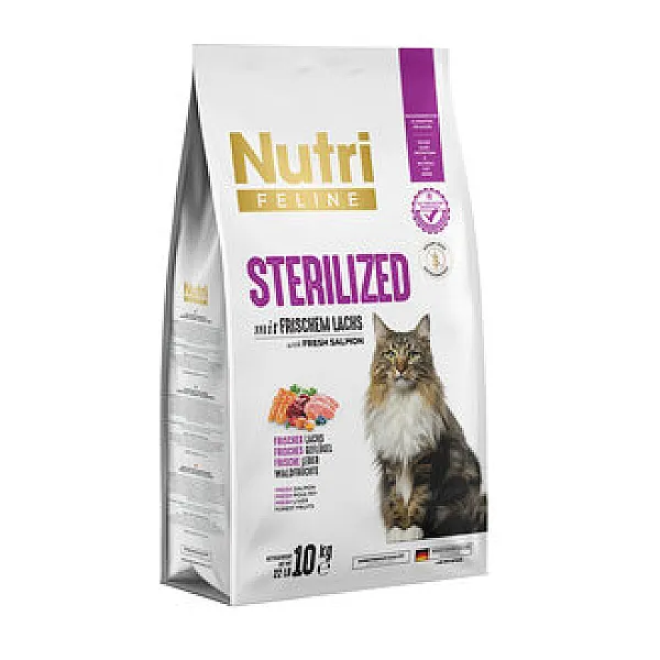 Nutri Canin Taze Somonlu Kısır Kedi Maması 10 kg