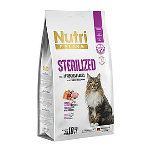 Nutri Canin Taze Somonlu Kısır Kedi Maması 10 kg