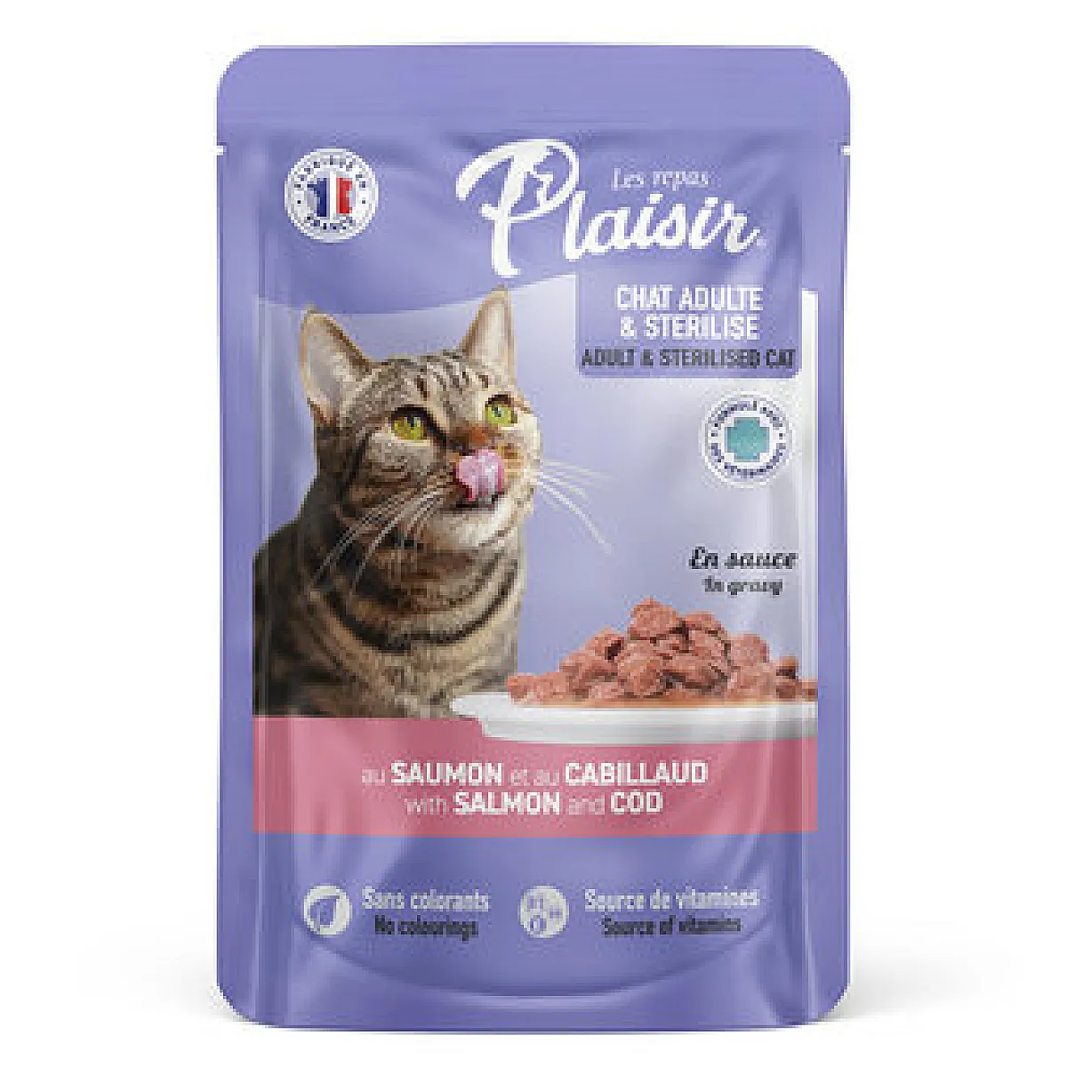 Plaisir Somon Etli Kedi Maması 100g