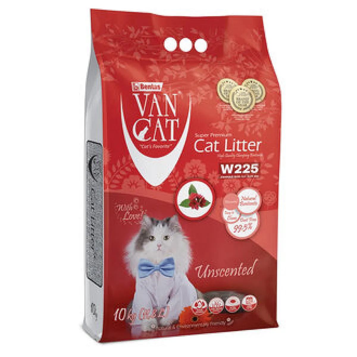 Vancat Beyaz Bentonit Kedi Kumu 10 kg