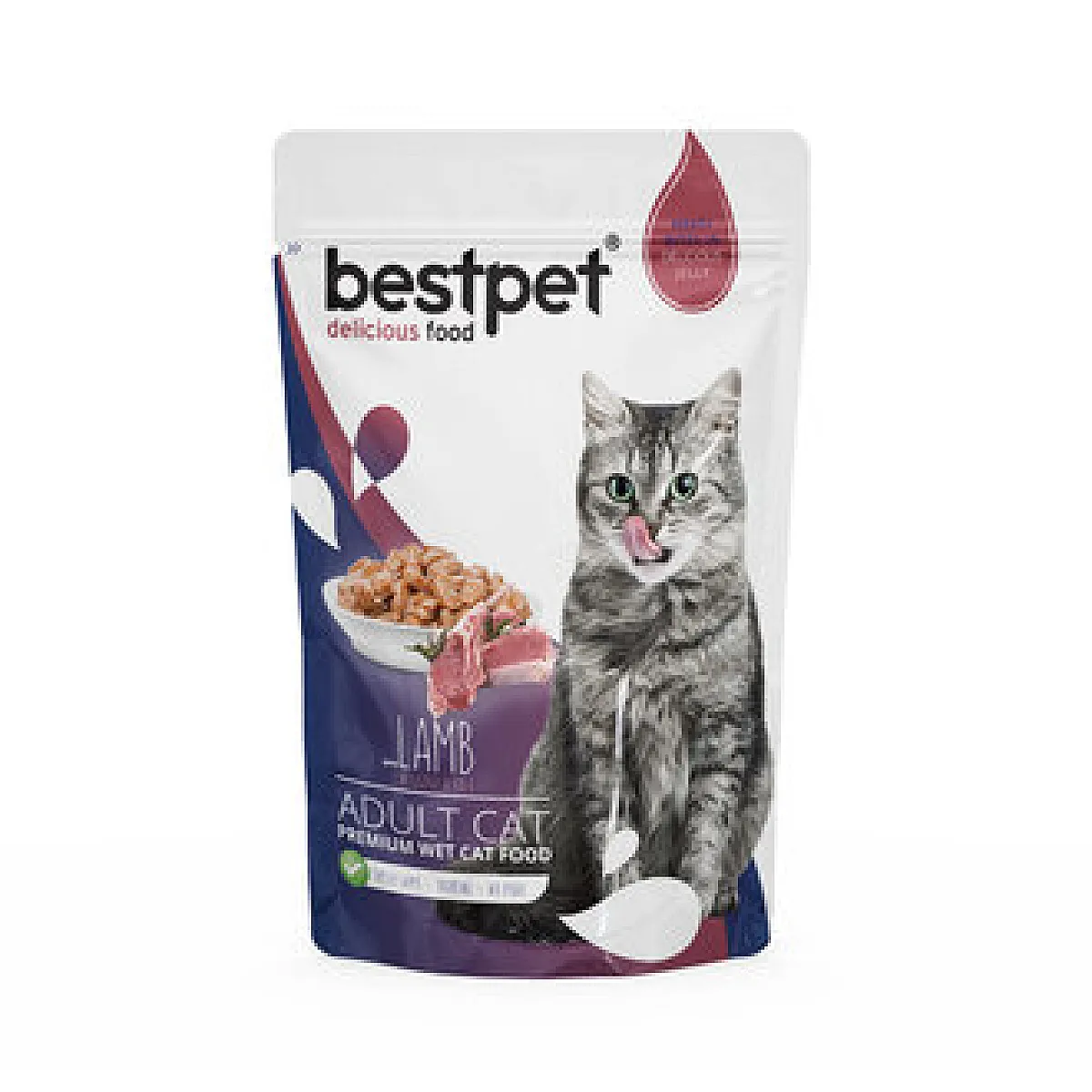 Bestpet Kuzu Etli Yetişkin Kedi Maması 85 g